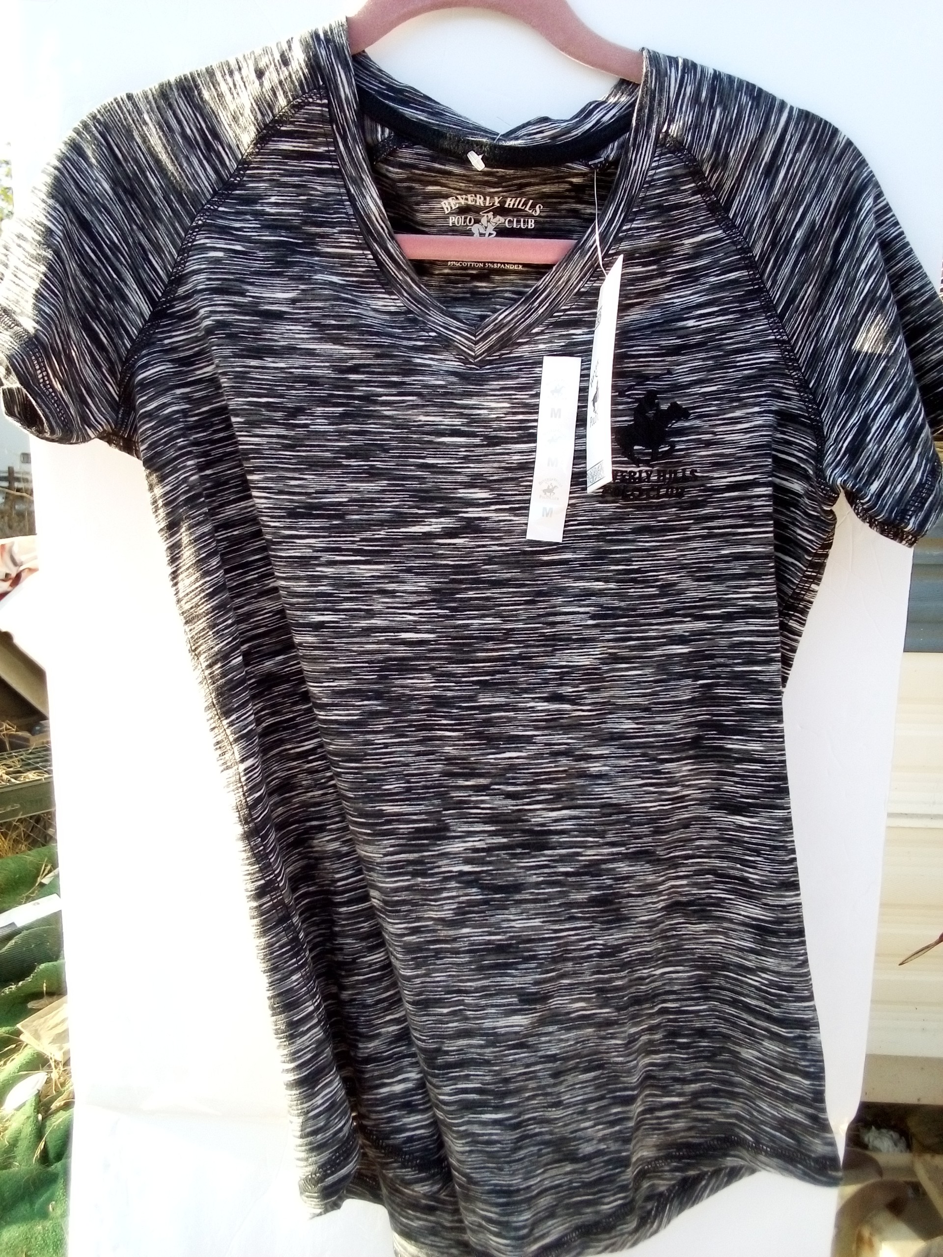 Black and White Beverly Hills Polo Club Top